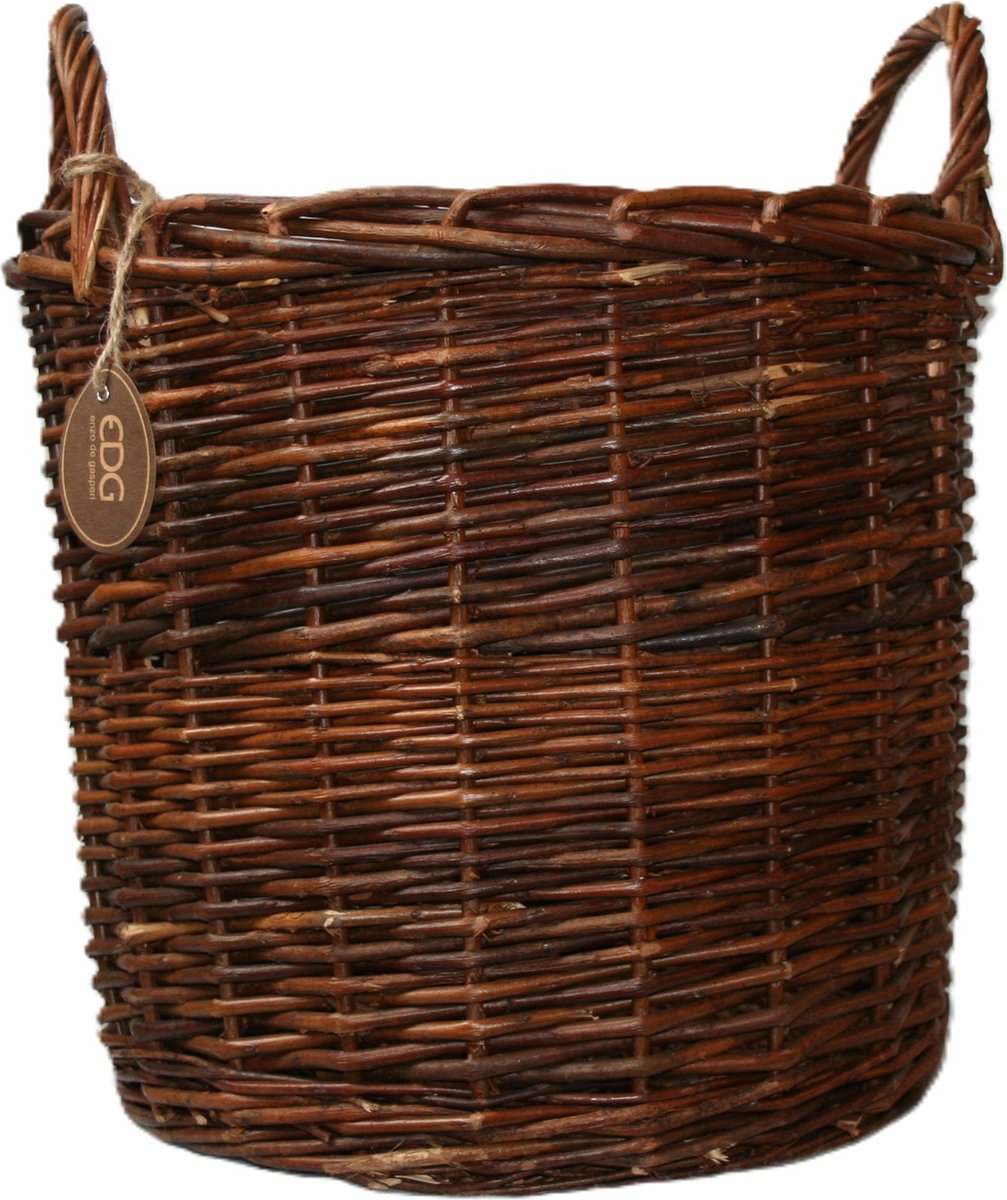 EDG Opbergmand-Plantenmand voor Binnen Rotan Naturel H 37 cm D 39 cm