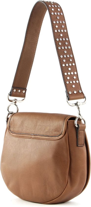 FREDsBRUDER Leren Schoudertas Sunlight Collection Little Sun Bag Toffee Bruine