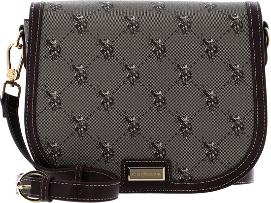 U.S. POLO ASSN. Sac à épaule bandoulière Hampton Flap Crossbody Brown Brun