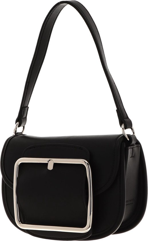 SEIDENFELT MANUFAKTUR Schoudertas Grurup Saddle Bag Black Zwart