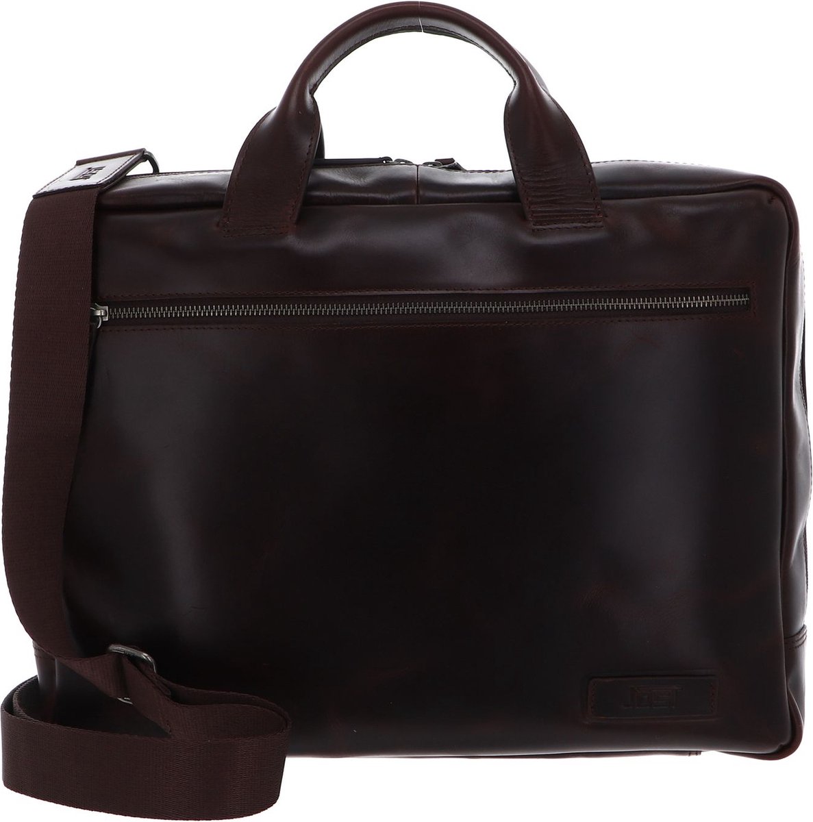 JOST Leren Afzonderlijke gevallen Laptoptas met laptopvak Trelleborg Business Bag Brown Bruine