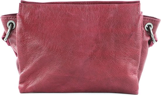 FREDsBRUDER Cuir Sac à épaule bandoulière Riffel Sky Crossbody Orchid Pink Framboise