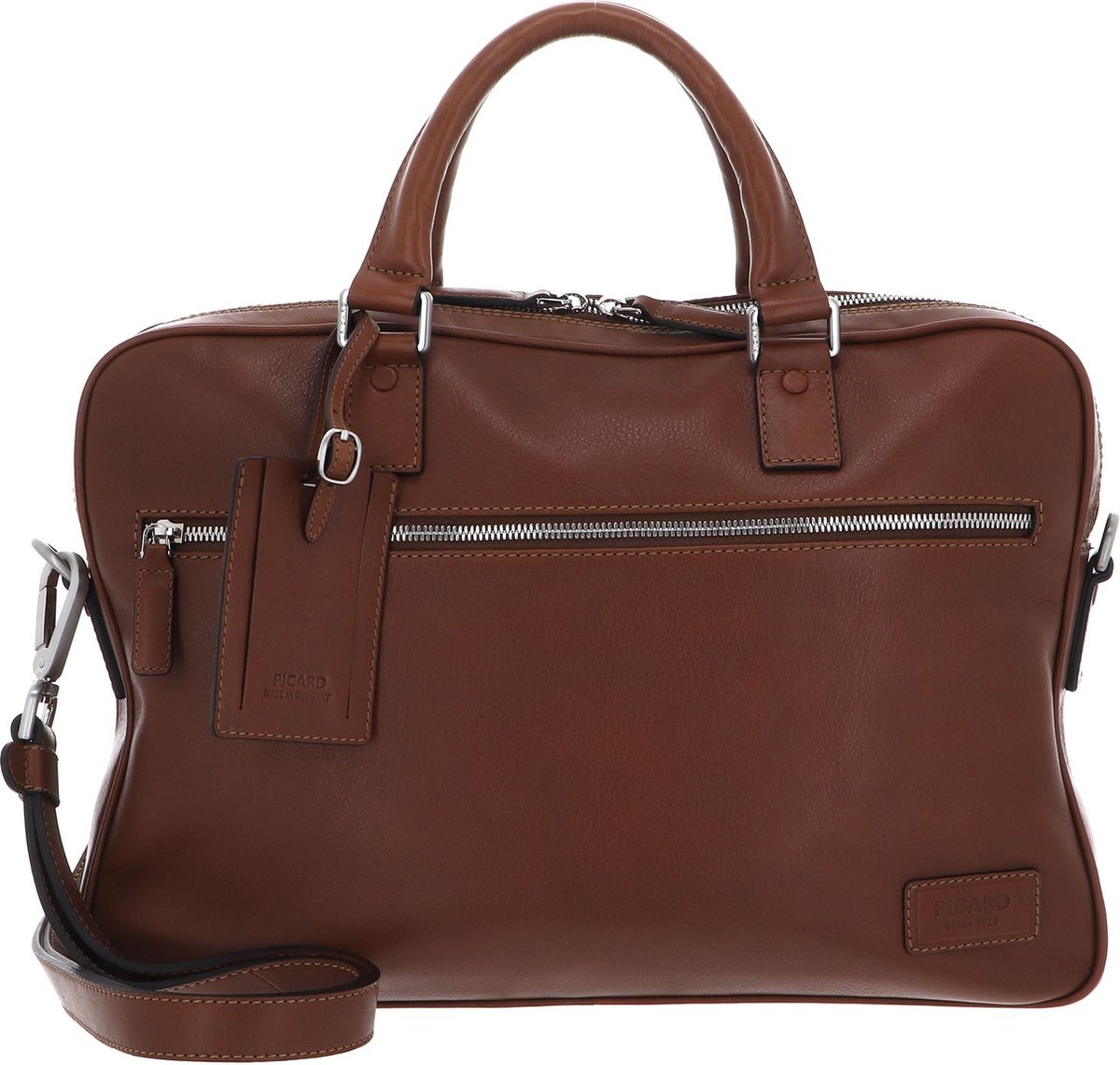 PICARD Business tas Schoudertas Authentic Business Bag Cognac Bruine