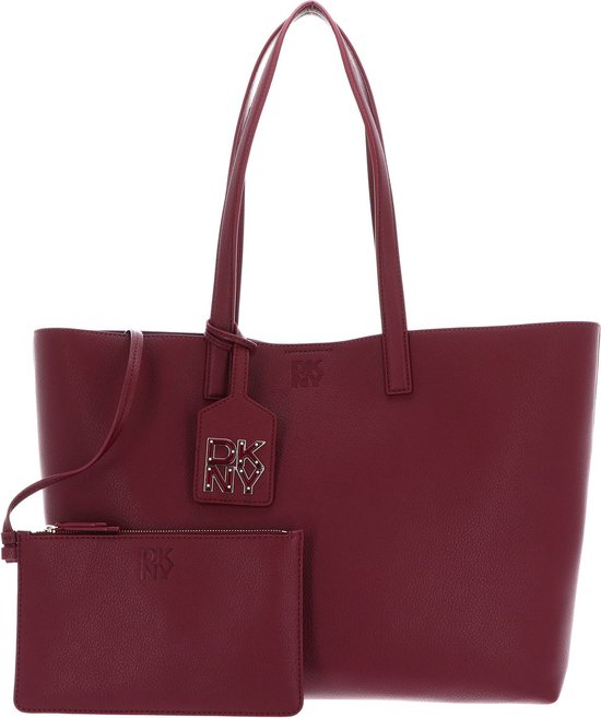 DKNY Cuir Sac shopper Milan Prk Slope Bag Burgundy Rouge foncé