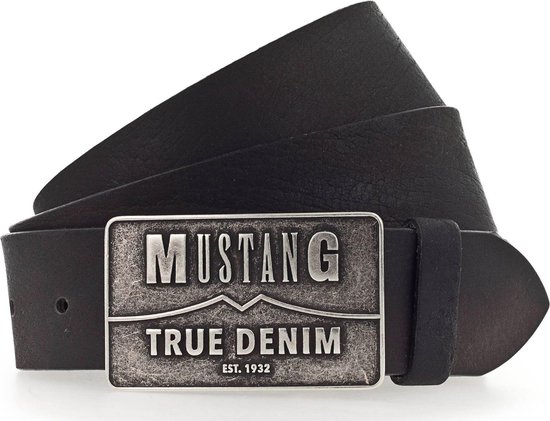 25mm Leather Belt with Painted Edges for Women in Black