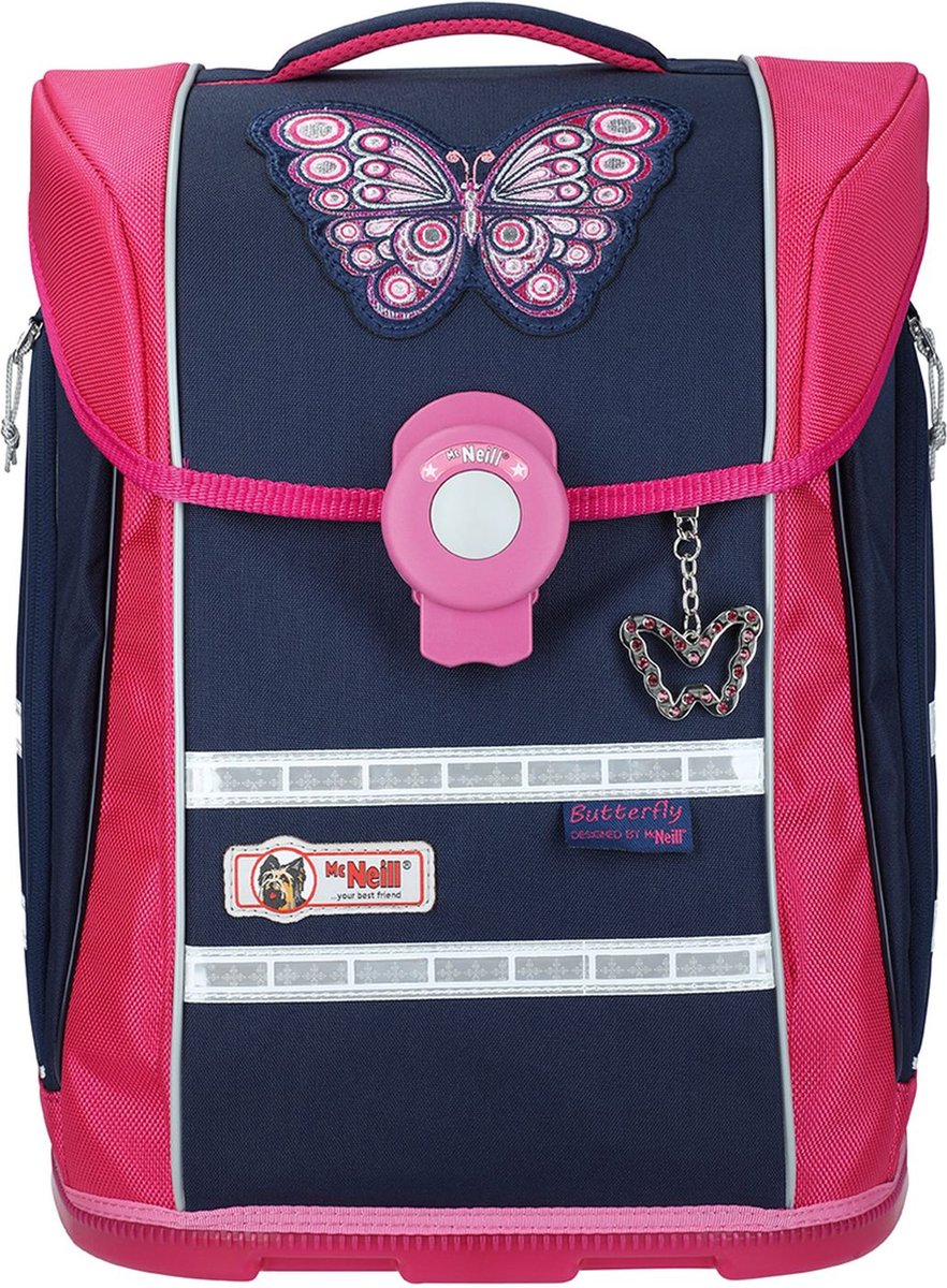 McNeill Schooltas Ergo Primero Schoolbag Butterfly Blauw Veelkleurig