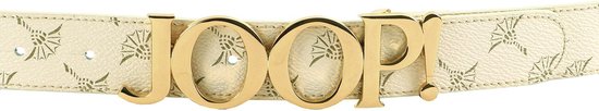 JOOP! Riem 3,0 CM Women's Logo Belt W70 Cream White Crème