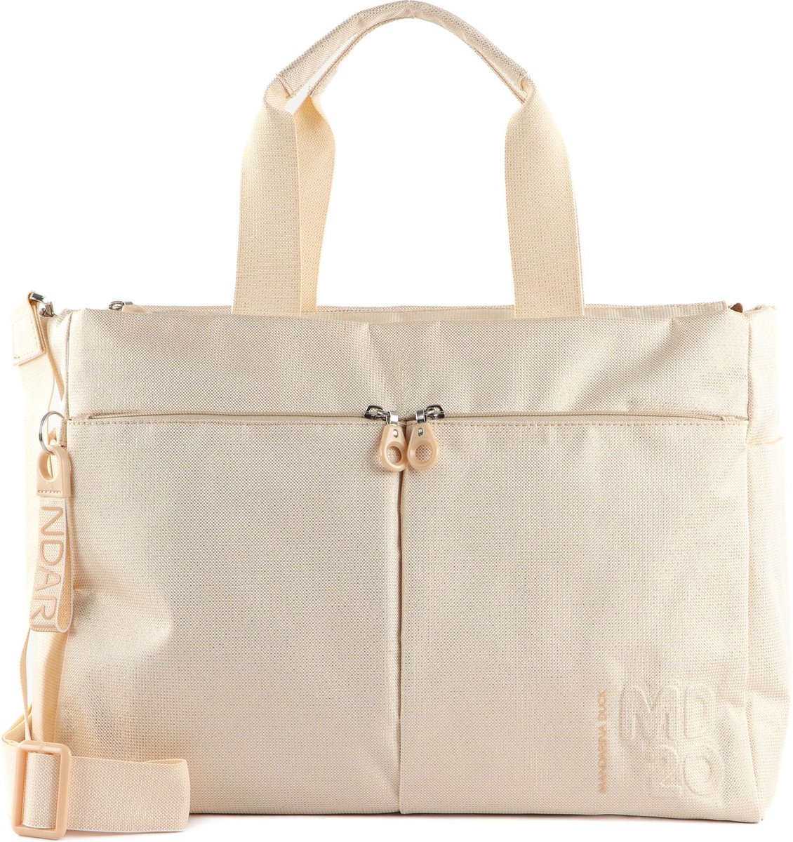 MANDARINA DUCK Reistas Handtas MD20 Lux Duffle Bag Butter Lux Crème