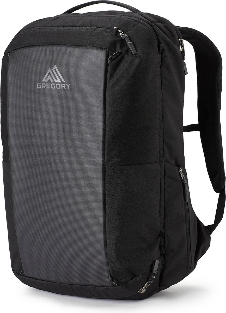 GREGORY Vrije tijd rugzak Rugzak met laptopvak Border Traveler 30 Backpack Total Black Zwart