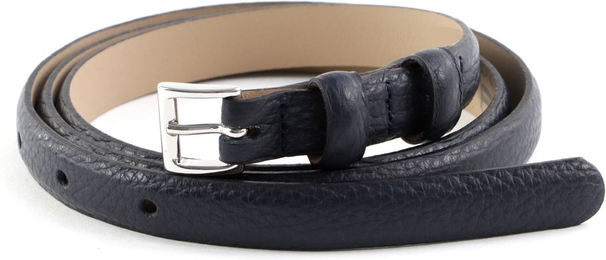 abro Leren Riem Tailleband Leather Adria Women's Belt W80 Navy Blauw