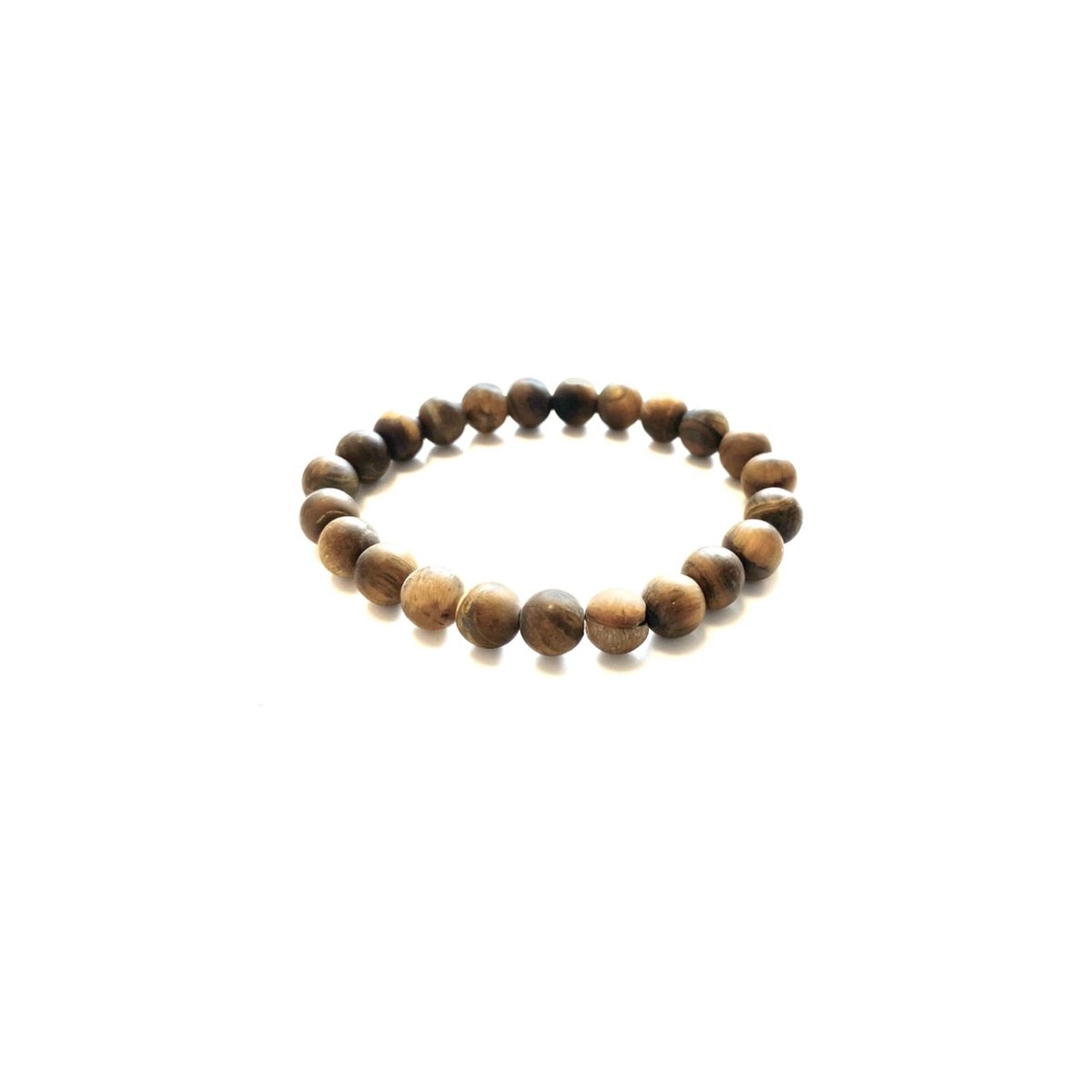 heren armband natuursteen matte tijgeroog