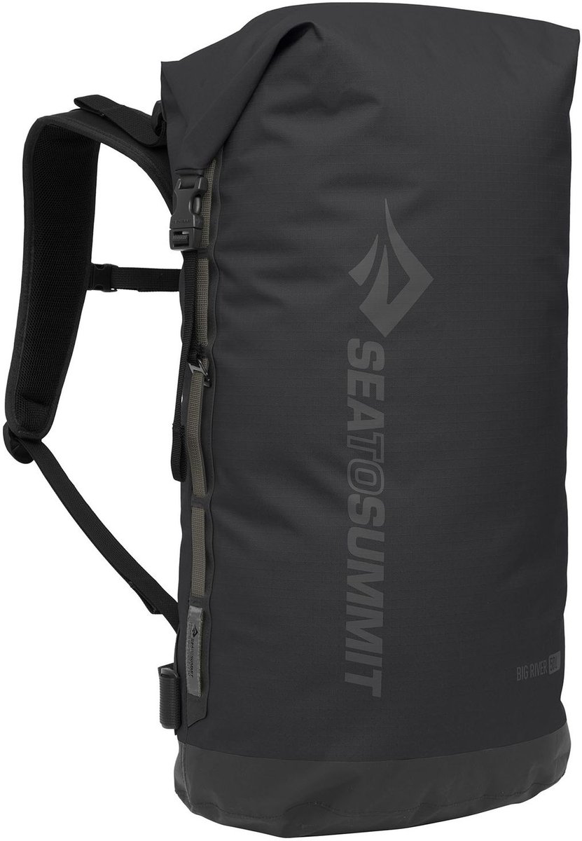 Sea to Summit Toeristische rugzak Rugzak Big River Dry Backpack 50L Jet Black Zwart