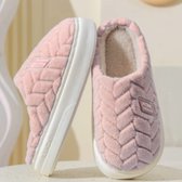 Pantoufles | Chaussons | Femmes | Taille 40-41 | Rose - Oranje | Très doux
