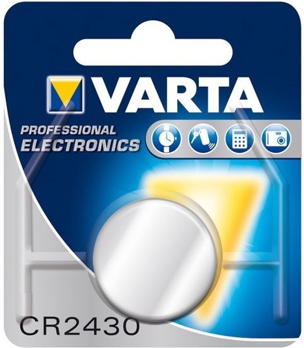 Varta CR2430 280mAh 3V Lithium knoopcel batterij - 2 Stuks