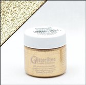 Angelus Glitterlites - Goud - 29,5 ml Glitter verf voor o.a. leer (Desert Gold)