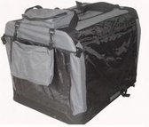 Banc de voiture banc de voyage en nylon Dog Crate - Anthracite 50 x 35 x 35 cm - banc en tissu - banc pliant - banc souple - chiens 0-5kilo