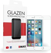 BMAX iPhone 7 Glazen Screenprotector Full Cover (Wit) | Dekt het volledige scherm! | Beschermglas | Tempered Glass