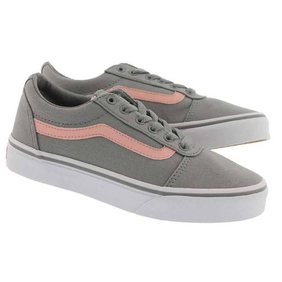 bol.com | Vans My Ward Meisjes Sneakers - (Canvas) Gray/Pink - Maat 29