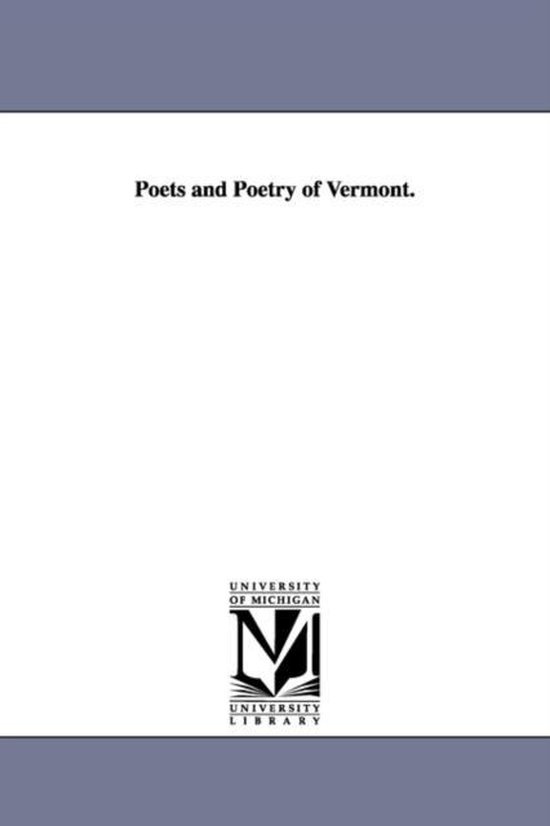 Poets and Poetry of Vermont.