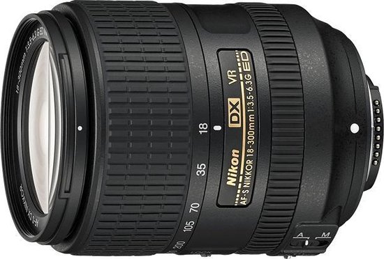 Nikon AF-S DX Nikkor 18–300mm - f/3.5–6.3G ED VR - Zwart