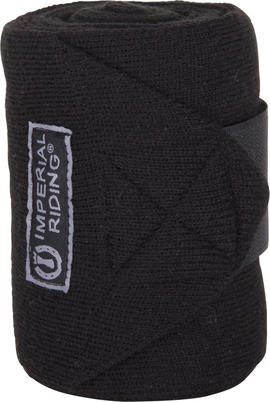 Imperial Riding Wool bandages Black 4 meter
