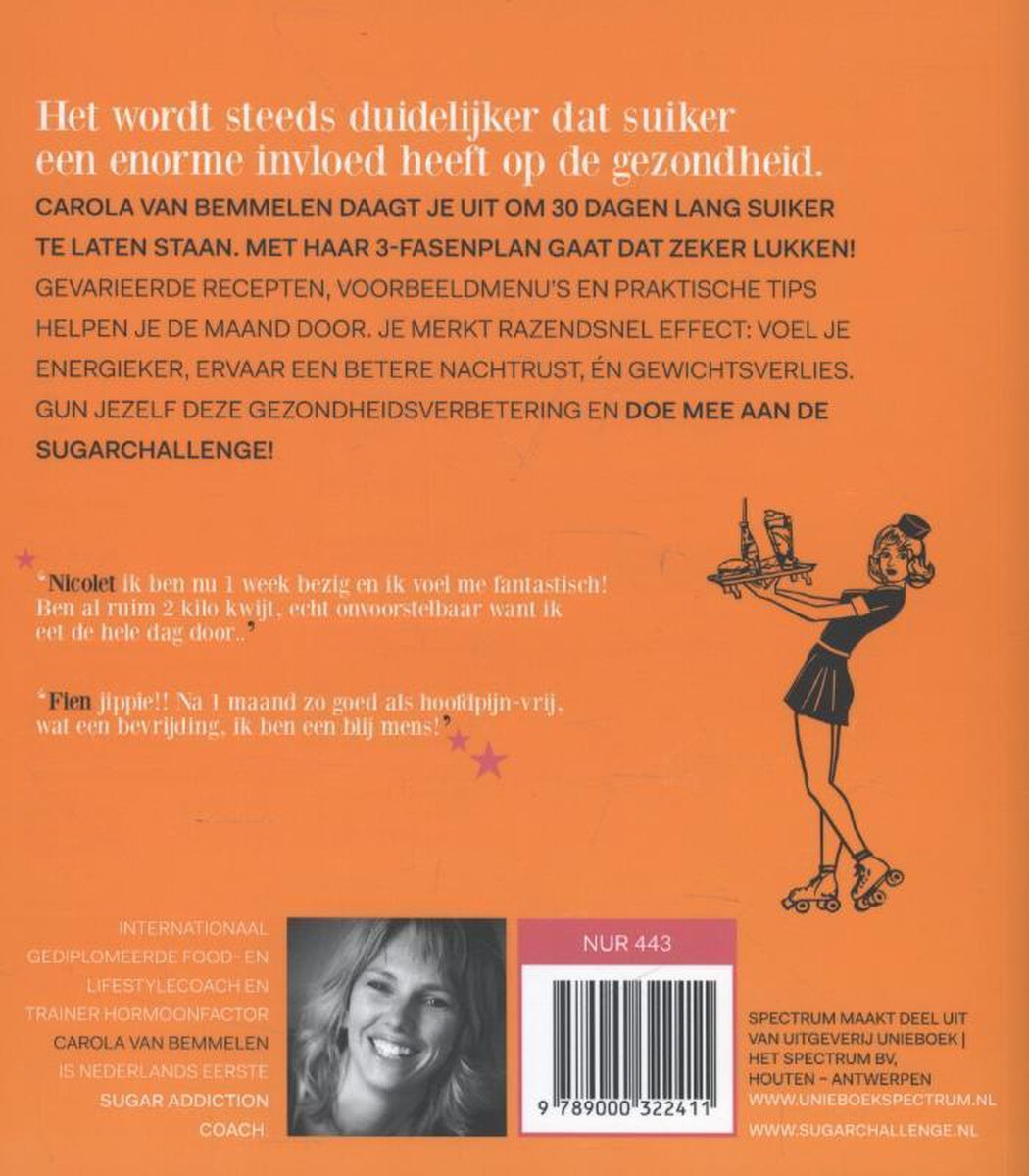 100% suikervrij  -   100% suikervrij in 30 dagen - back cover