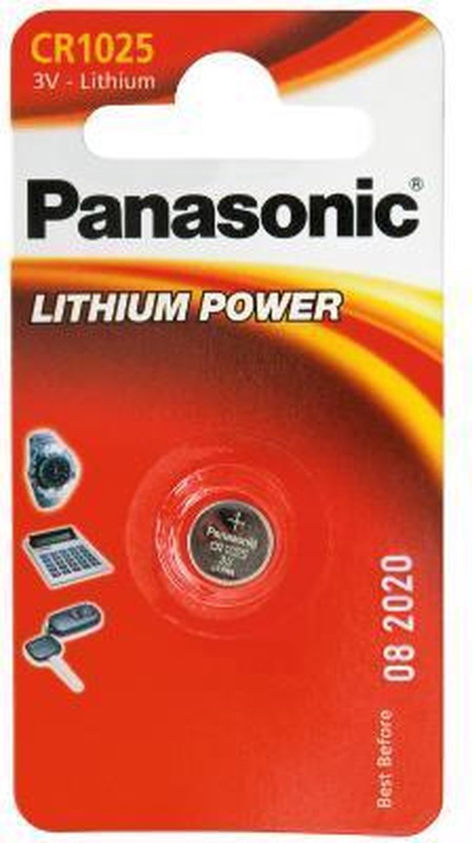 1 Panasonic CR1025 Lithium Power