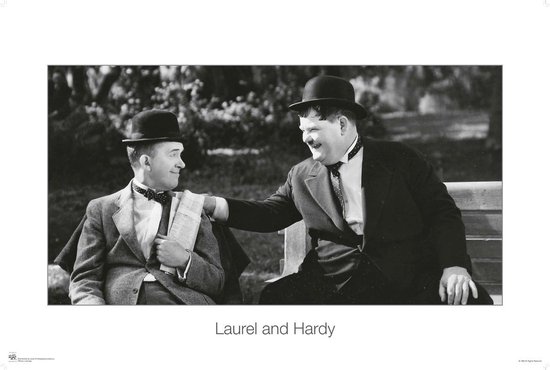 Poster-Dikke en de dunne- Laurel and Hardy-61x91.5cm | bol