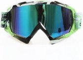 Skibril stoere luxe lens blauw evo frame groen / zwart N type 5 - ☀/☁