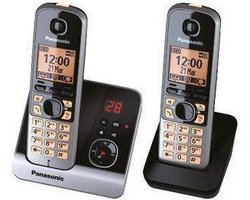 Panasonic KX-TG6722 - Duo DECT telefoon met antwoordapparaat - Zwart