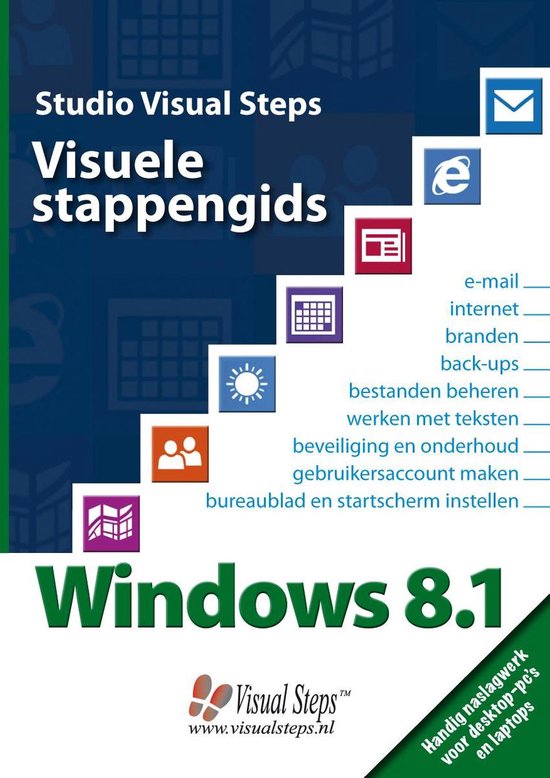 Cover van het boek 'Visuele stappengids Windows 8'