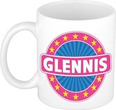 Glennis naam koffie mok / beker 300 ml  - namen mokken