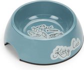 Beeztees Kitty Cat - Kattenvoerbak - Blauw - 14x4,5 cm