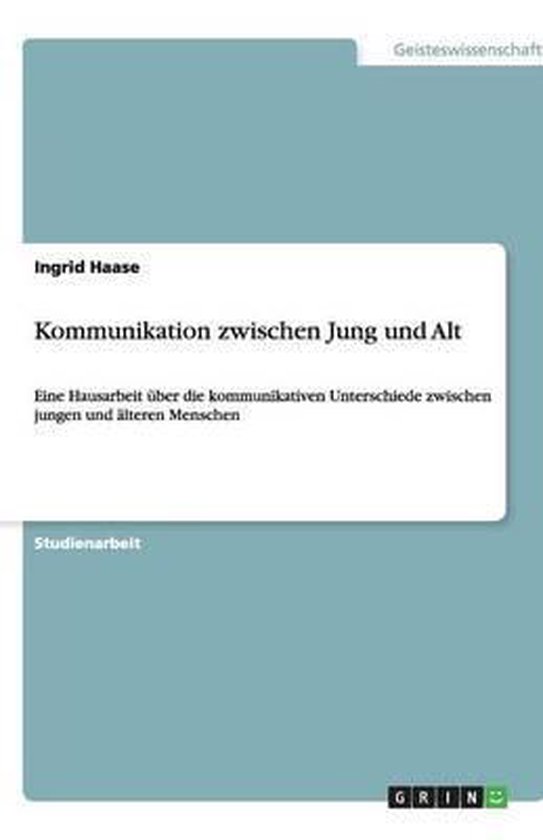 Kommunikation zwischen Jung und Alt - cover
