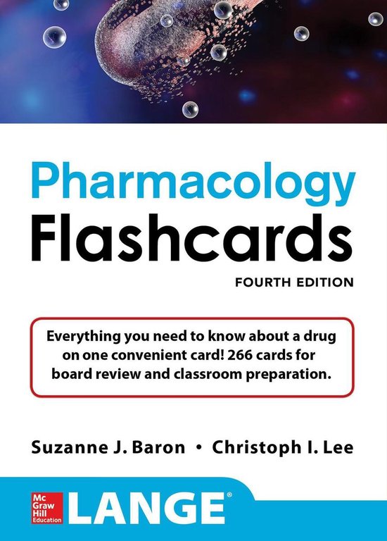 Lange Pharmacology Flashcards, Fourth Edition - cover