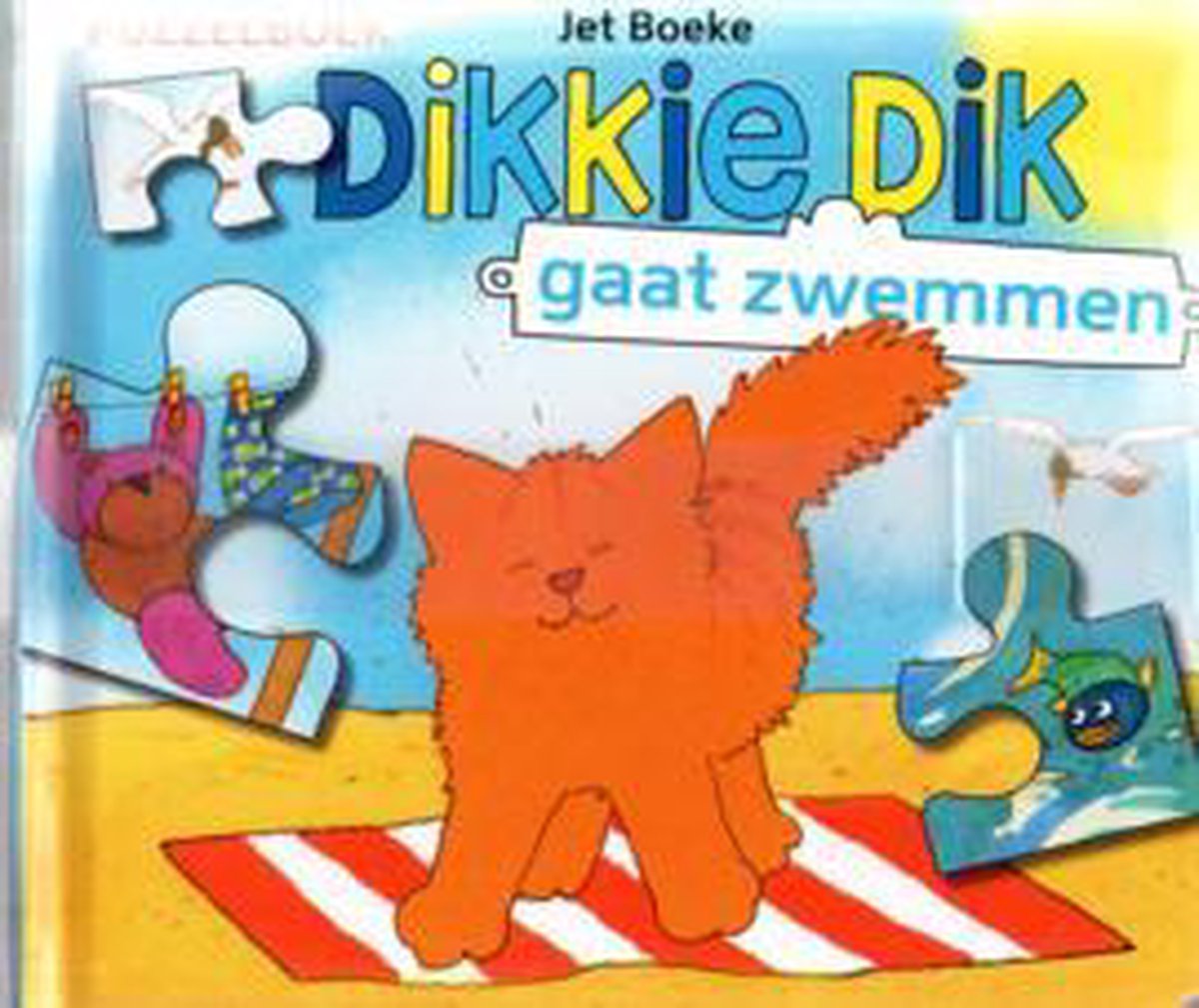 Dikkie Dik gaat zwemmen puzzelboek met 4 puzzels | bol.com