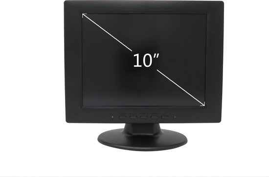 Moniteur TFT-LCD de 10 pouces - VGA, HDMI, BNC, USB + entrée AV -  Résolution : 1024 x 768
