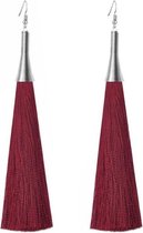 Fako Bijoux® - Oorbellen - Kwast - Cone XL - Rood