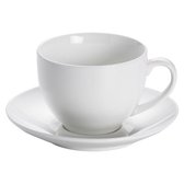 Bol.com Maxwell and Williams White Basic Rim Koffie- en Dinerset - 30-delig - Wit aanbieding