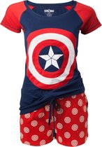 CAPTAIN AMERICA - Shortama Shield Logo Women (XL)