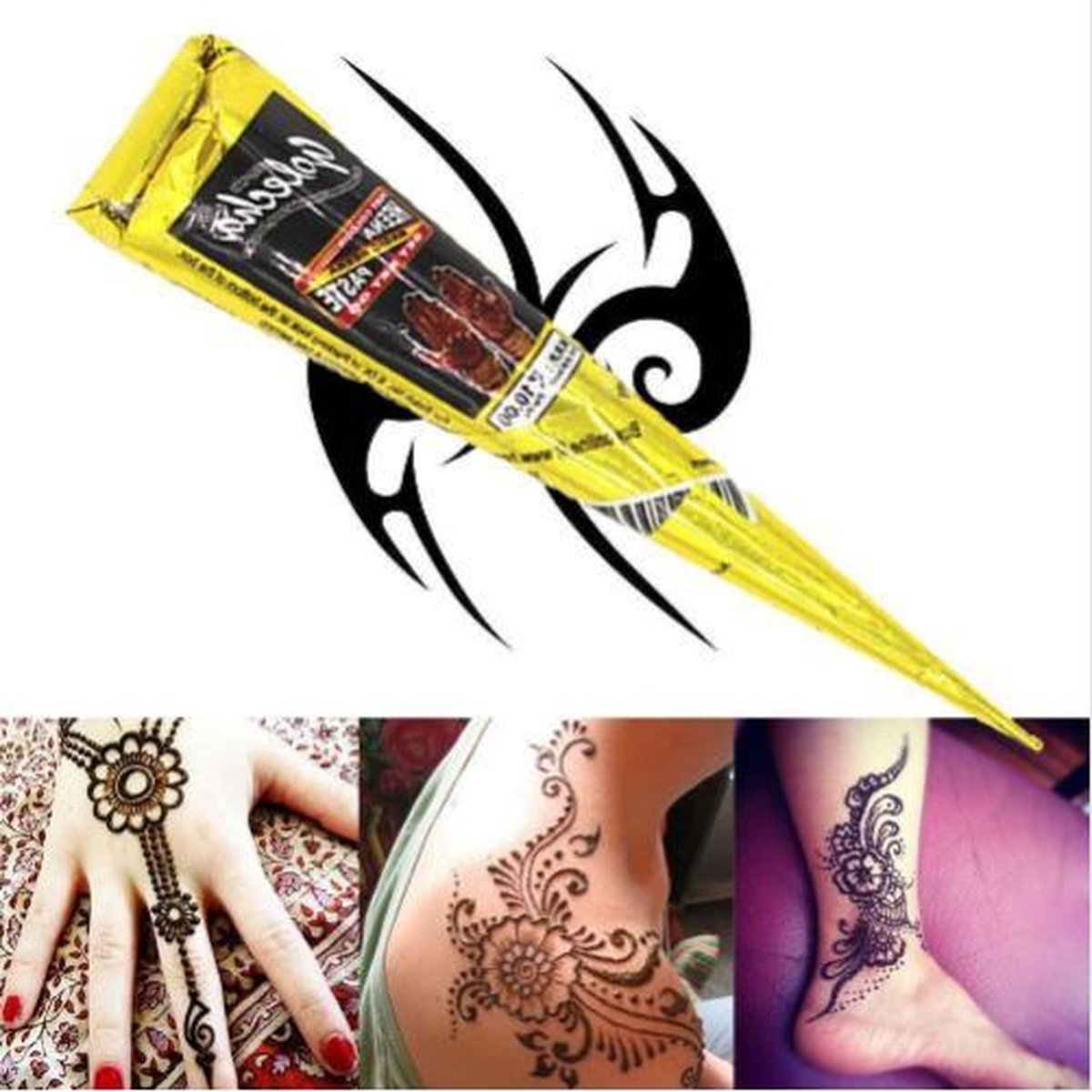 moed stapel tiran Henna smeersel (pasta) - Henna tattoo inkt | bol.com