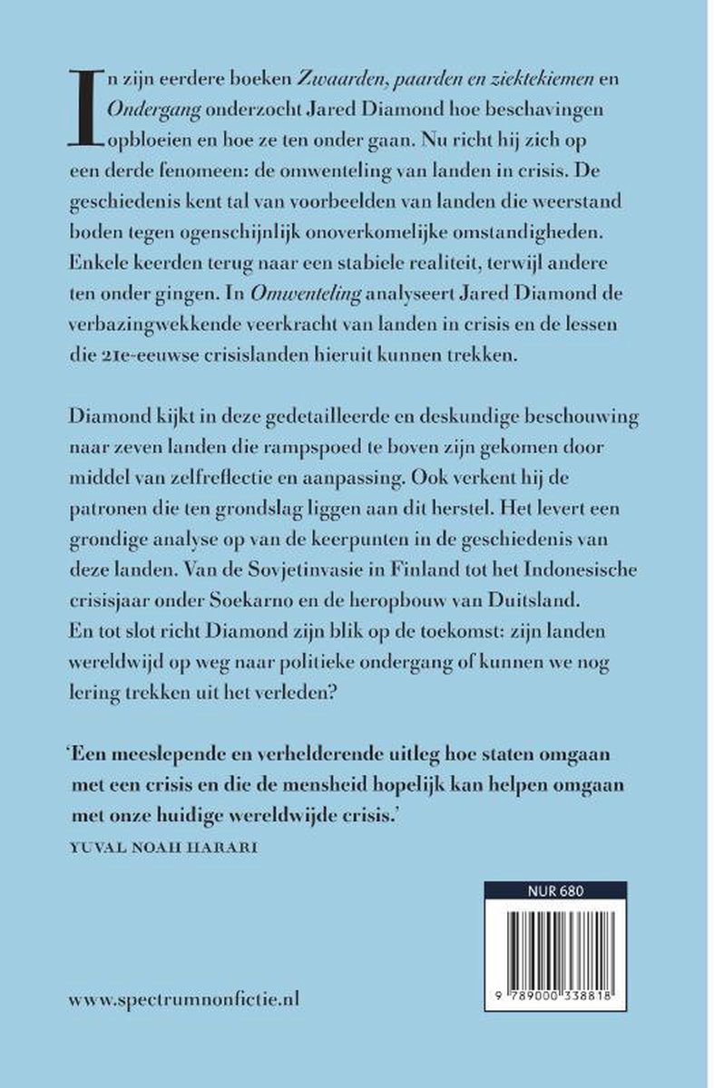 Boekrug met tekst in het Nederlands. Juridisch nummer en barcode zichtbaar.