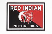 Signs-USA Red Indian - gasoline & motor oil - retro wandbord 40 x 30 cm