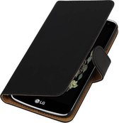 Bookstyle Wallet Case Hoesjes Geschikt voor LG K5 Zwart