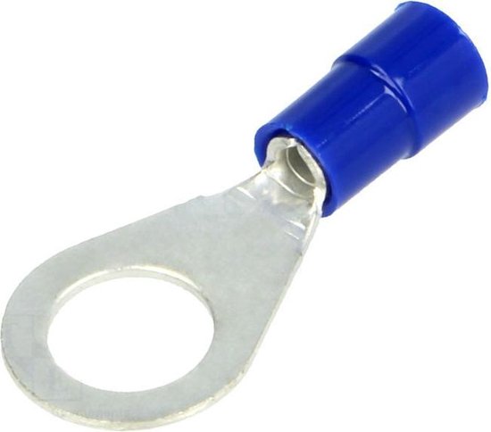 M8 Ring kabelschoen - Blauw - 1.5 tot 2.5 mm - Gatdiameter 8.2 mm - Per  stuk | bol.com