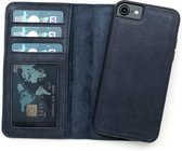 Dutchic leer hoesje - Apple iPhone 7 / 8 - Lederen Magnetic Walletcase Blue - (Nachtblauw)