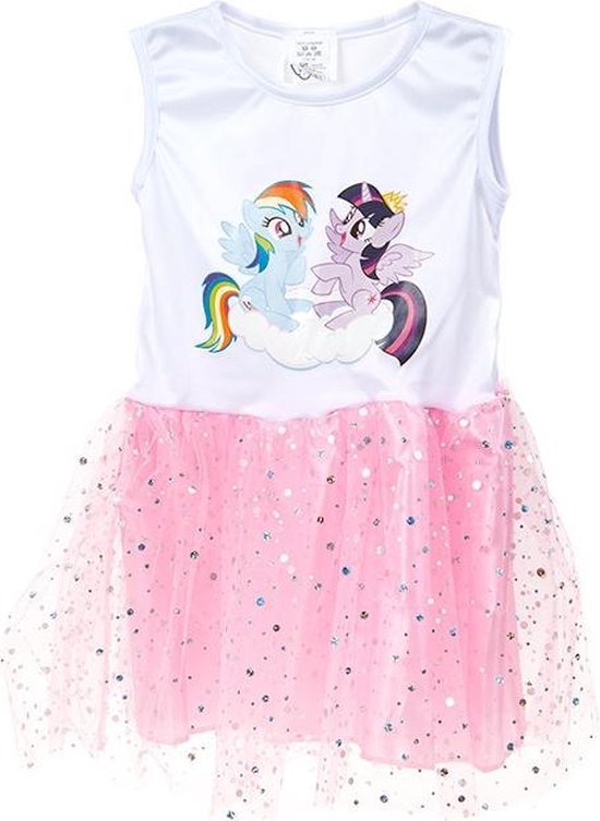 tong converteerbaar satire Kamparo Tutu-jurk My Little Pony Meisjes Wit/roze - Maat 98-104 | bol.com