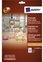 Avery L7115REV-20 Prijsetiket 26x16mm Wit - 2040 etiketten