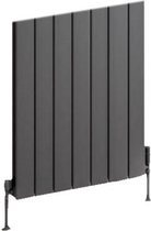 Design radiator horizontaal staal mat antraciet 50x51,4cm 414 watt - Eastbrook Addington type 10