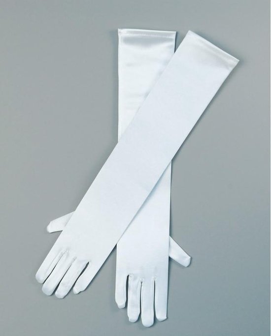 dichtheid cruise kabel Gala/glamour handschoenen lang wit voor volwassenen | bol.com